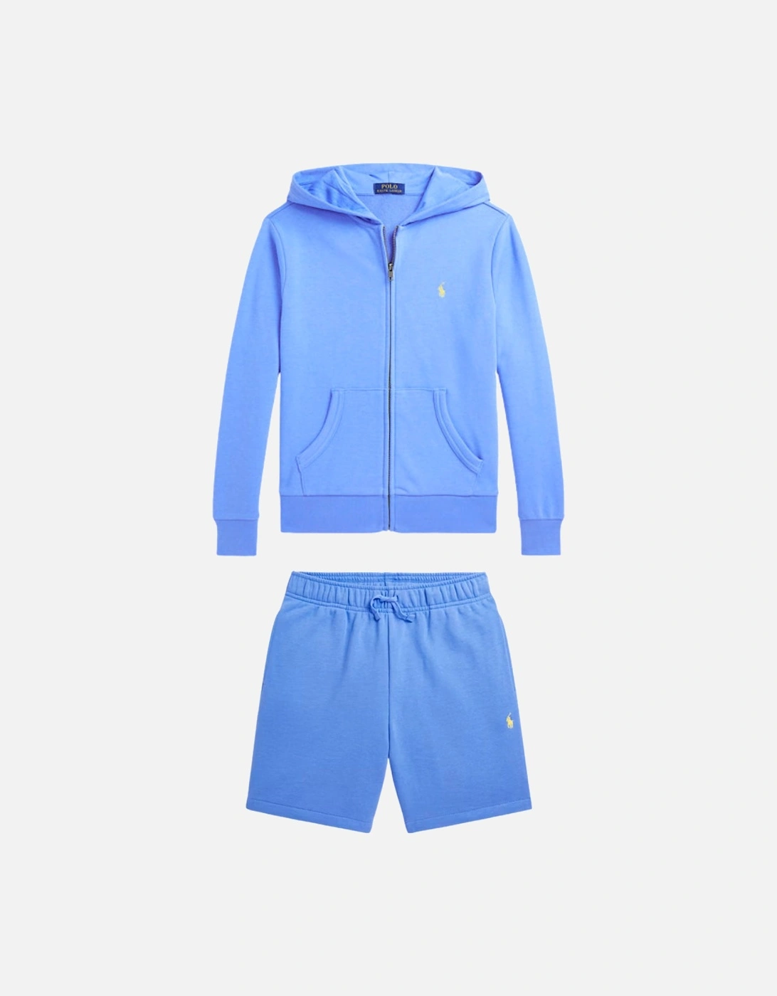 BLUE ZIP UP SHORT SET 964134, 5 of 4