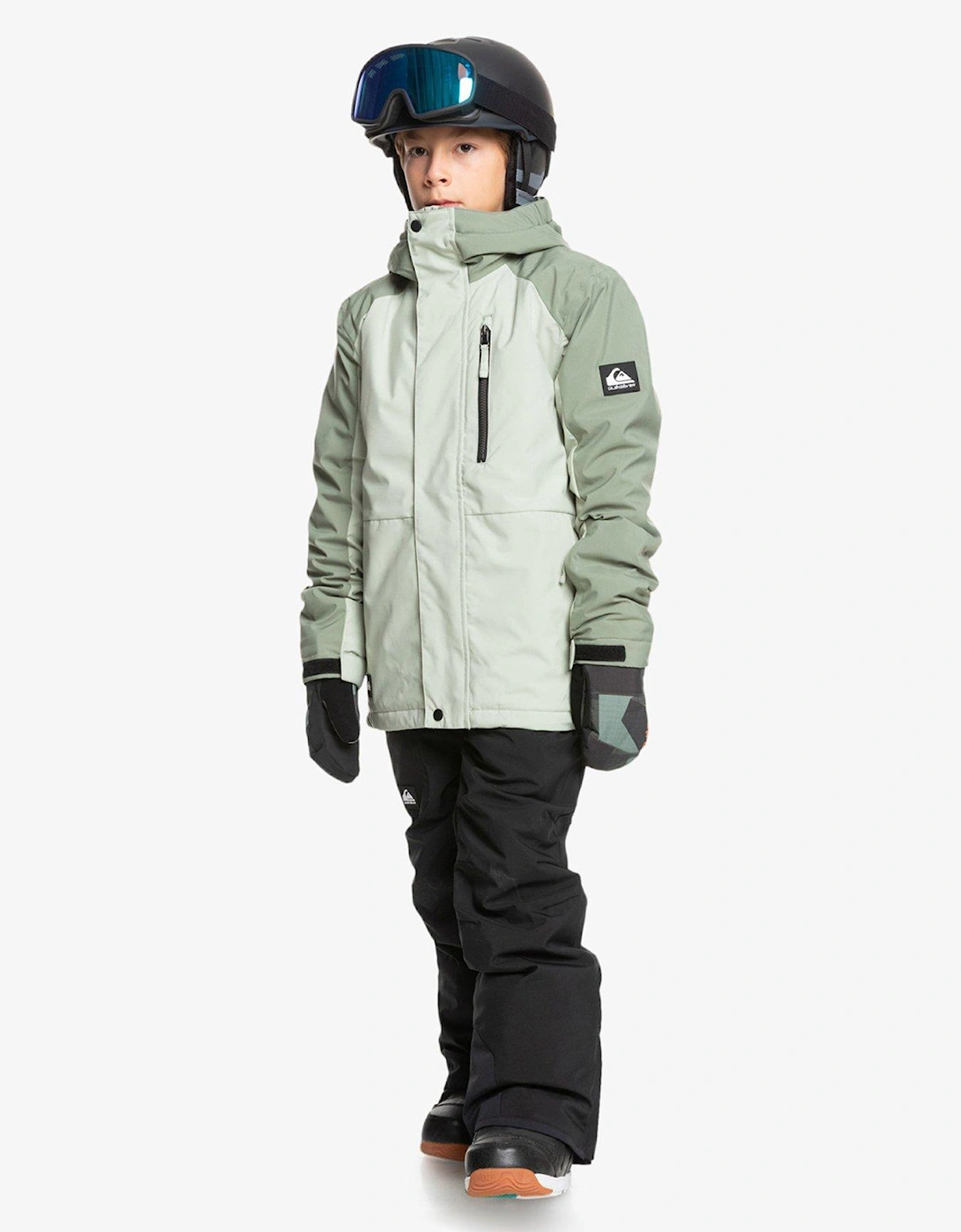 Boys' Mission Colour Block Ski Jacket - Green