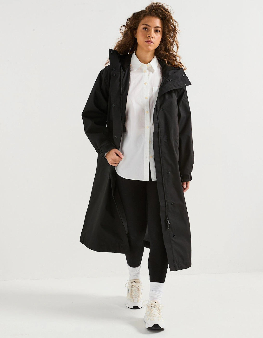 Long Trench Coat - Black