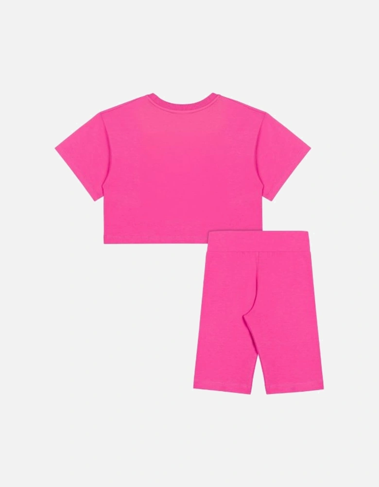 PINK CYCLE SHORTS SET HDG01H