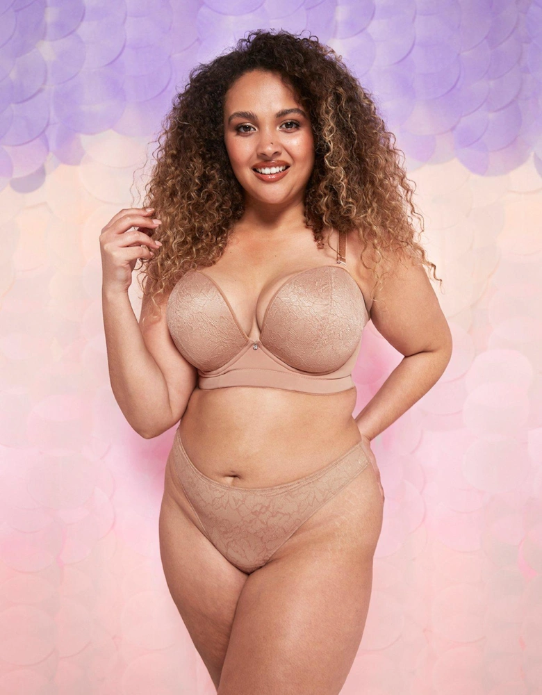 Hey Girls SuperPlunge Strapless Bra Latte