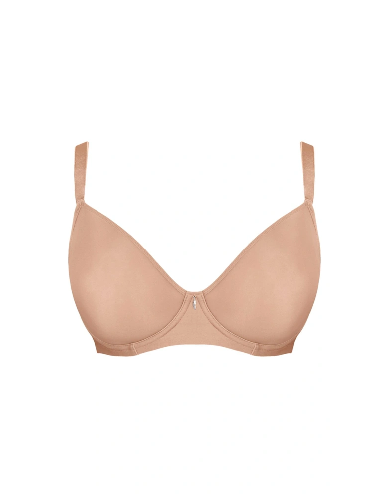 Smoothie Spacer T-Shirt Plunge Bra - Latte