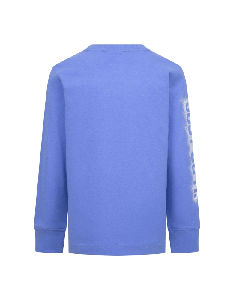 Kids Boys Powder Play Long Sleeve T-Shirt - Blue