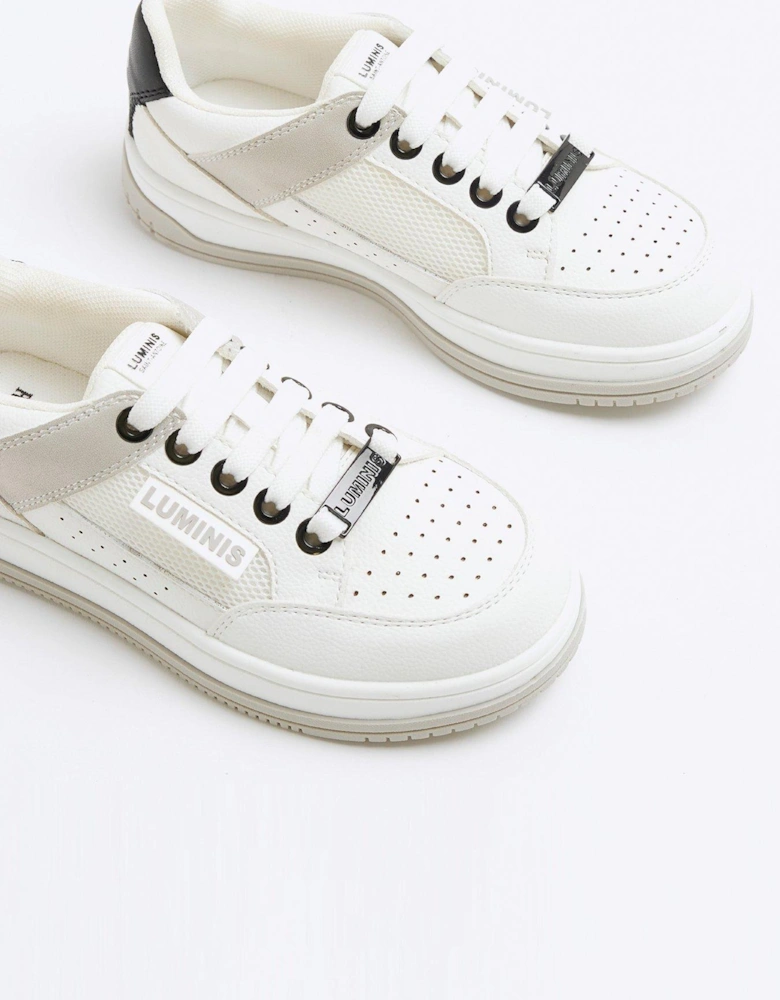 Boys Mesh Trainers - White