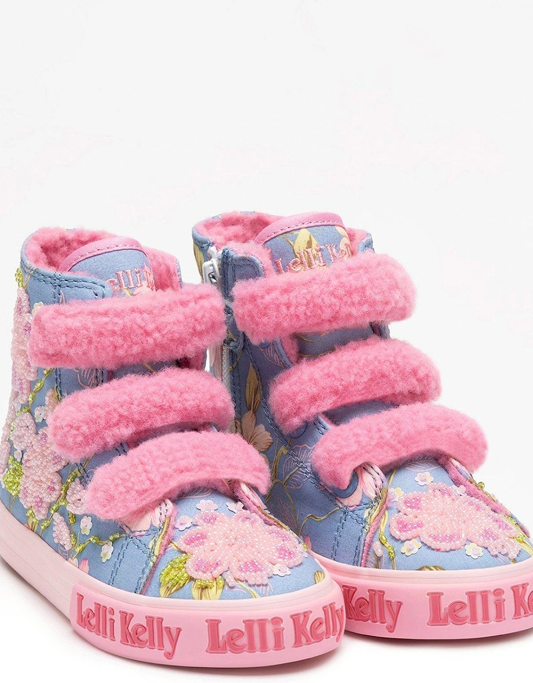 Brooke 2 M Faux Fur Strap High Top Trainer - Multi