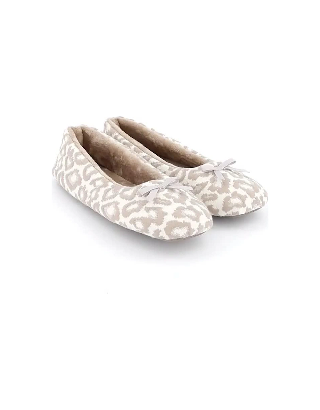 Ballerina Slipper with Bow Detail - Natural