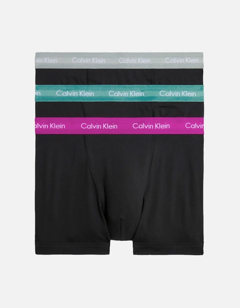 Cotton Stretch Trunks - Wild Aster/Grey Heather/Arctic Green