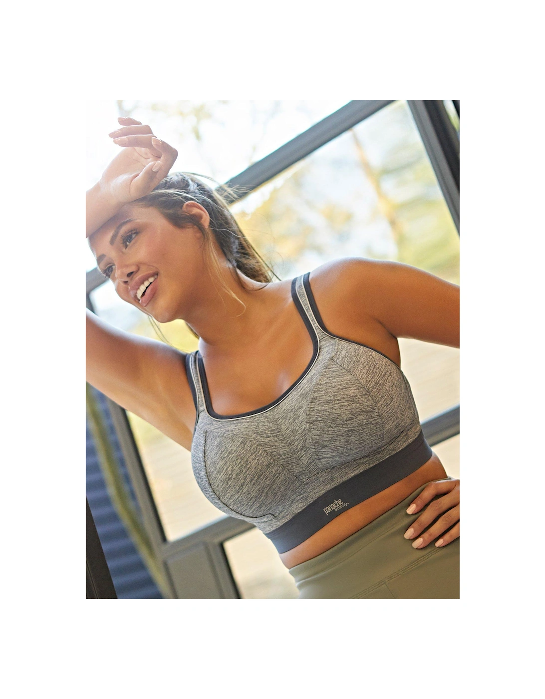 Boundless Non Wired Sport Bra - Charcoal Marl