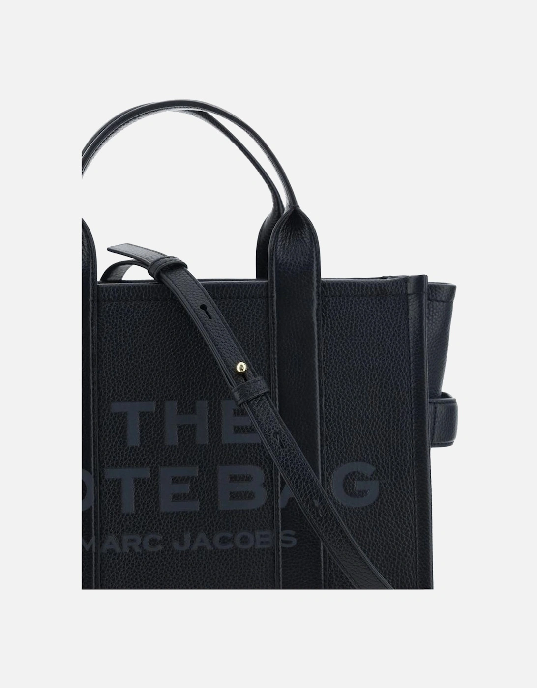 The Medium Grained Leather Tote Handbag Women - Black