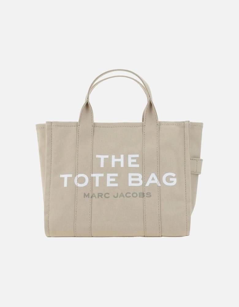 The Medium Cotton Tote Handbag with Monogram Women - Beige
