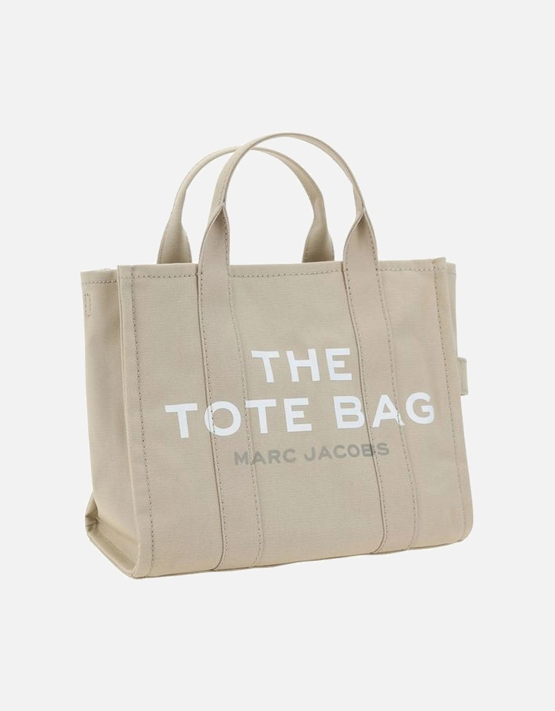 The Medium Cotton Tote Handbag with Monogram Women - Beige