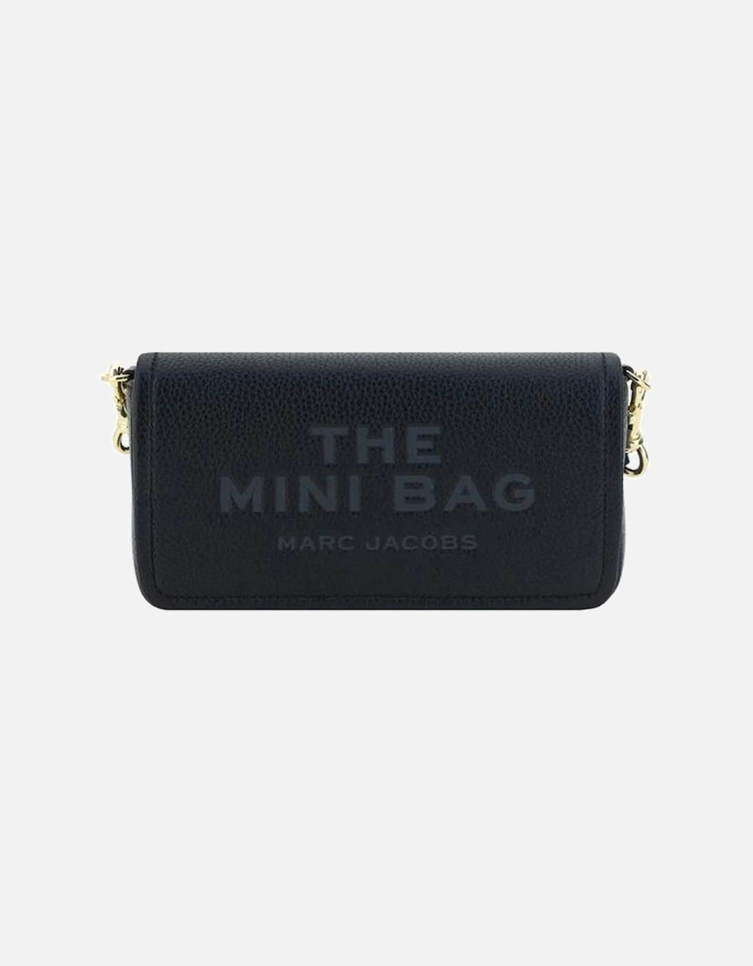 Grained Leather Mini Shoulder Bag Women - Black, 5 of 4