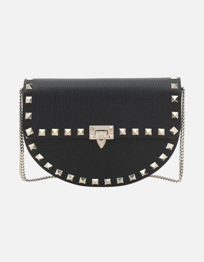 Rockstud Mini Leather Shoulder Bag Women - Black Other