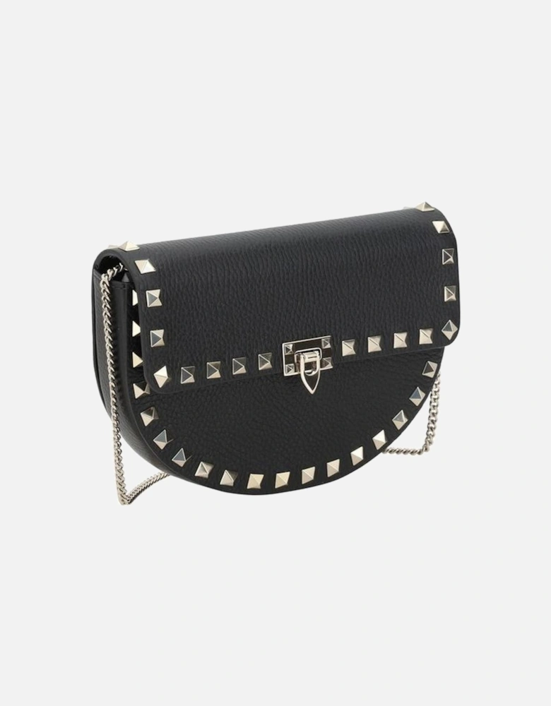 Rockstud Mini Leather Shoulder Bag Women - Black Other