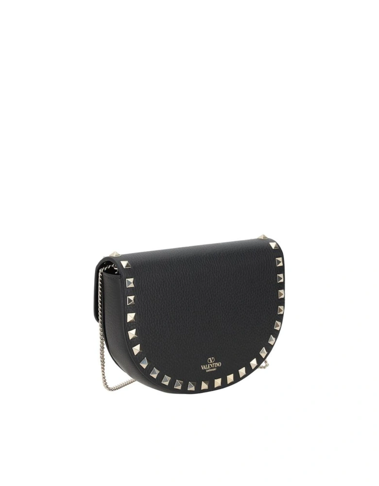 Rockstud Mini Leather Shoulder Bag Women - Black Other