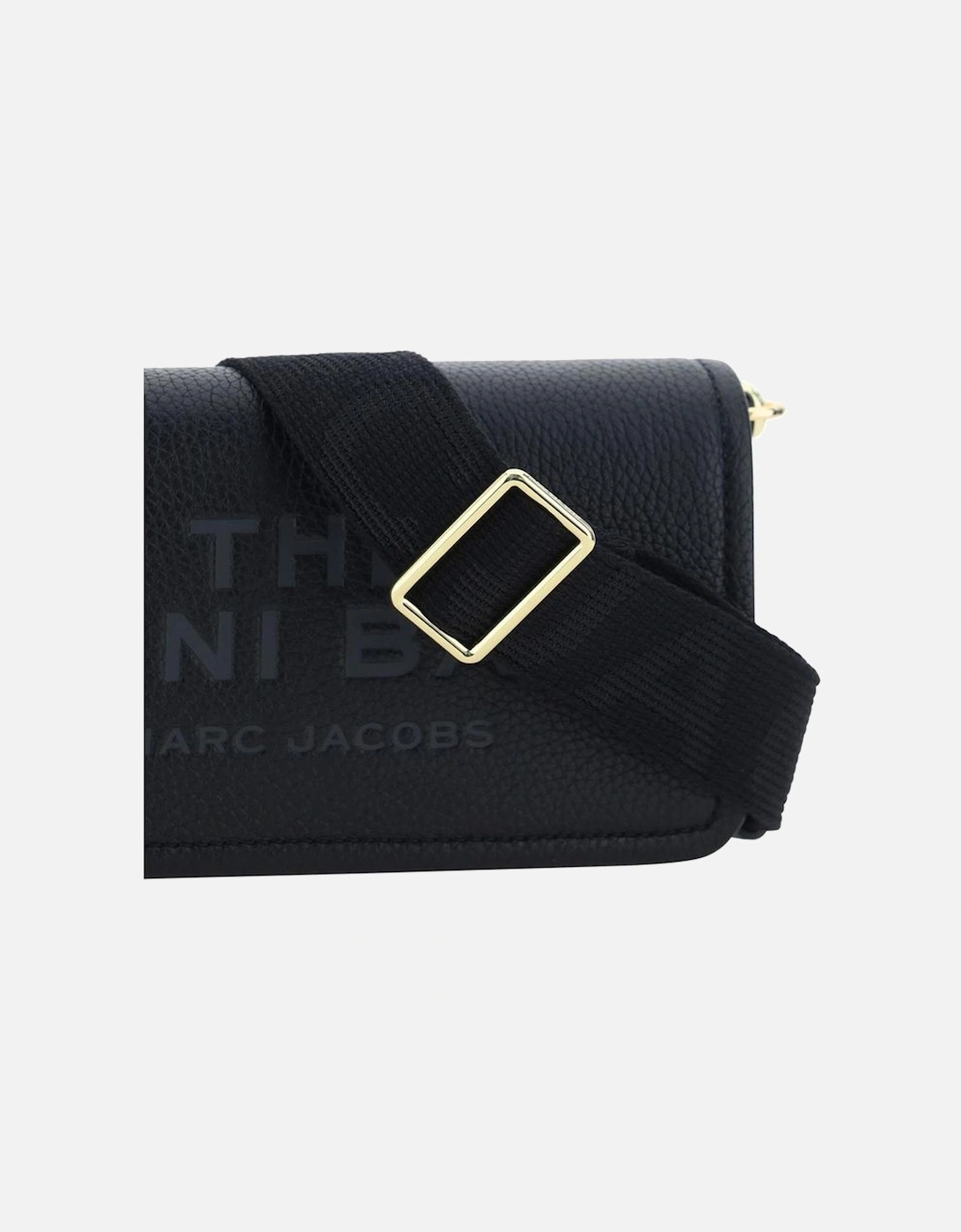 Grained Leather Mini Shoulder Bag Women - Black