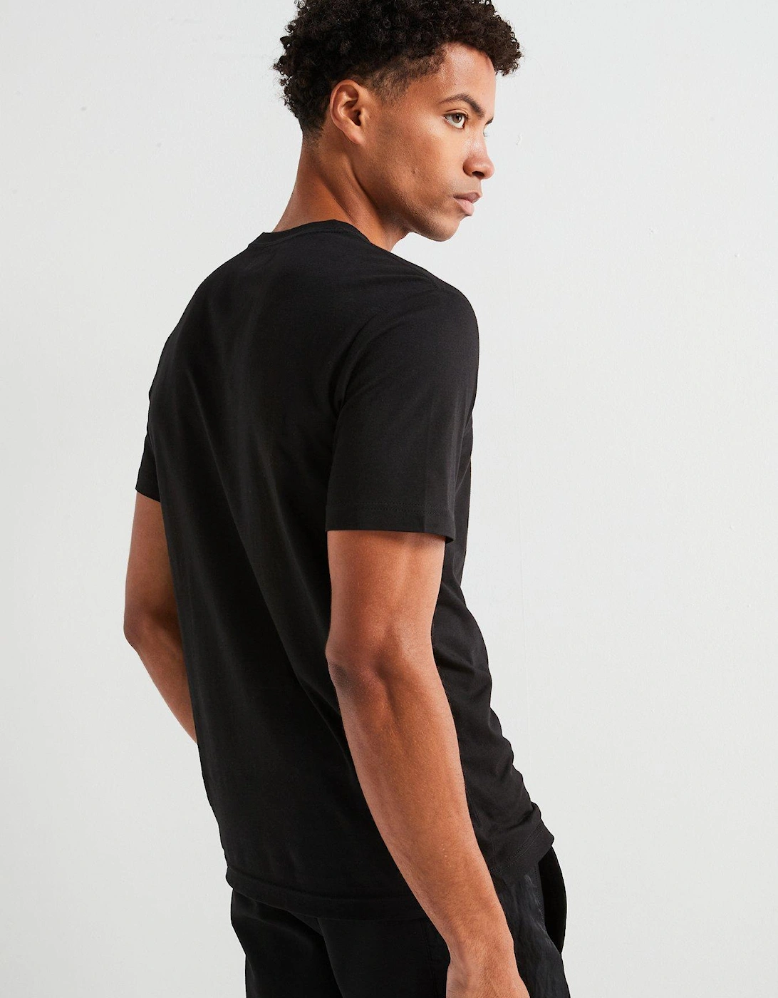 Linear Minimal Logo T-Shirt - Black