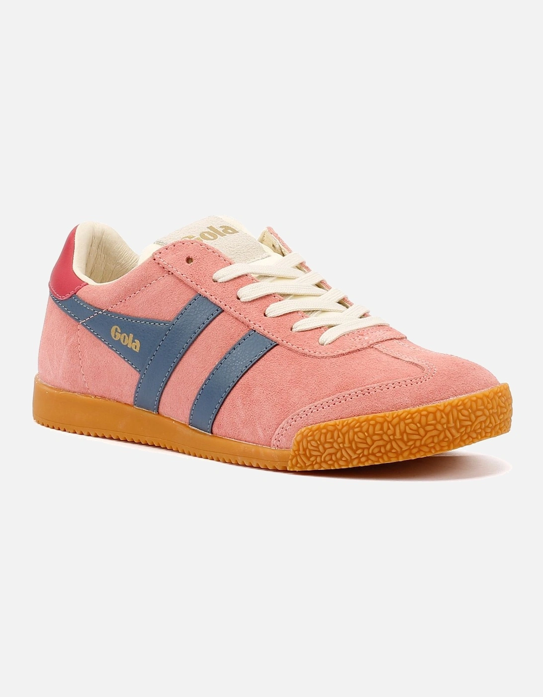 Elan Suede Women's Coral Pink/Blue Trainers