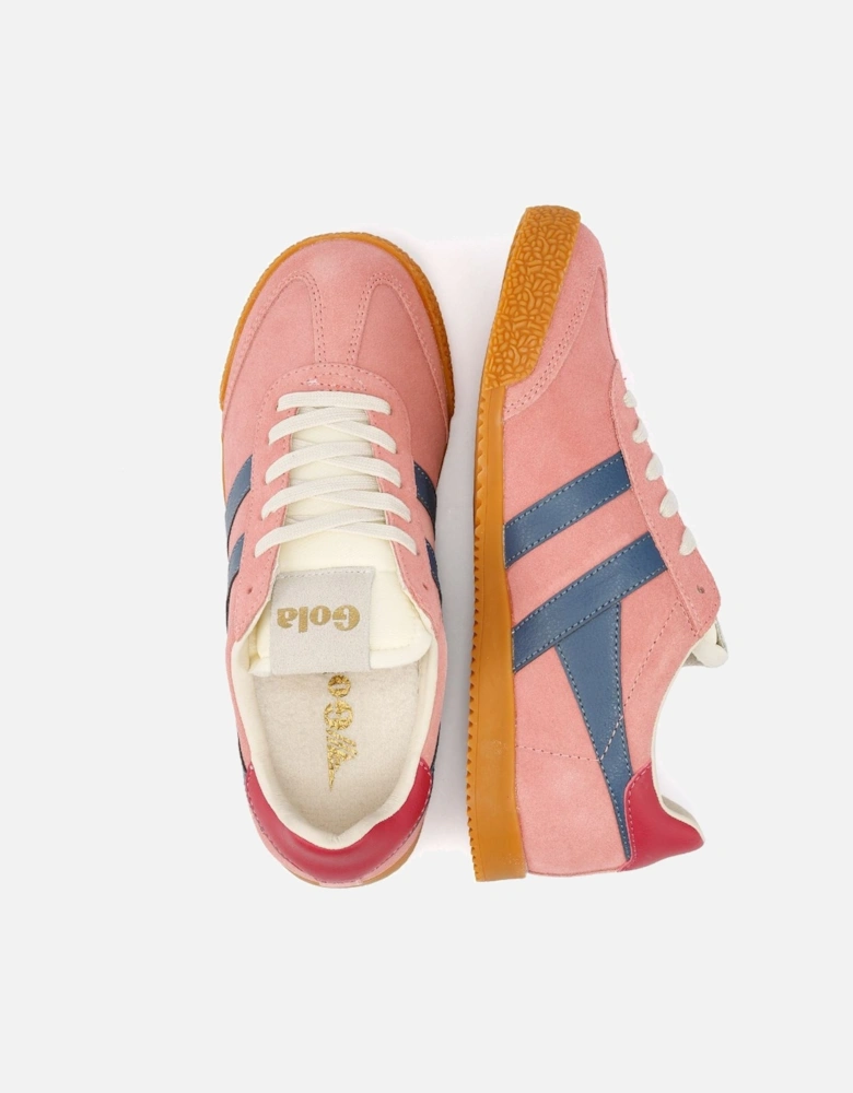 Elan Suede Women's Coral Pink/Blue Trainers