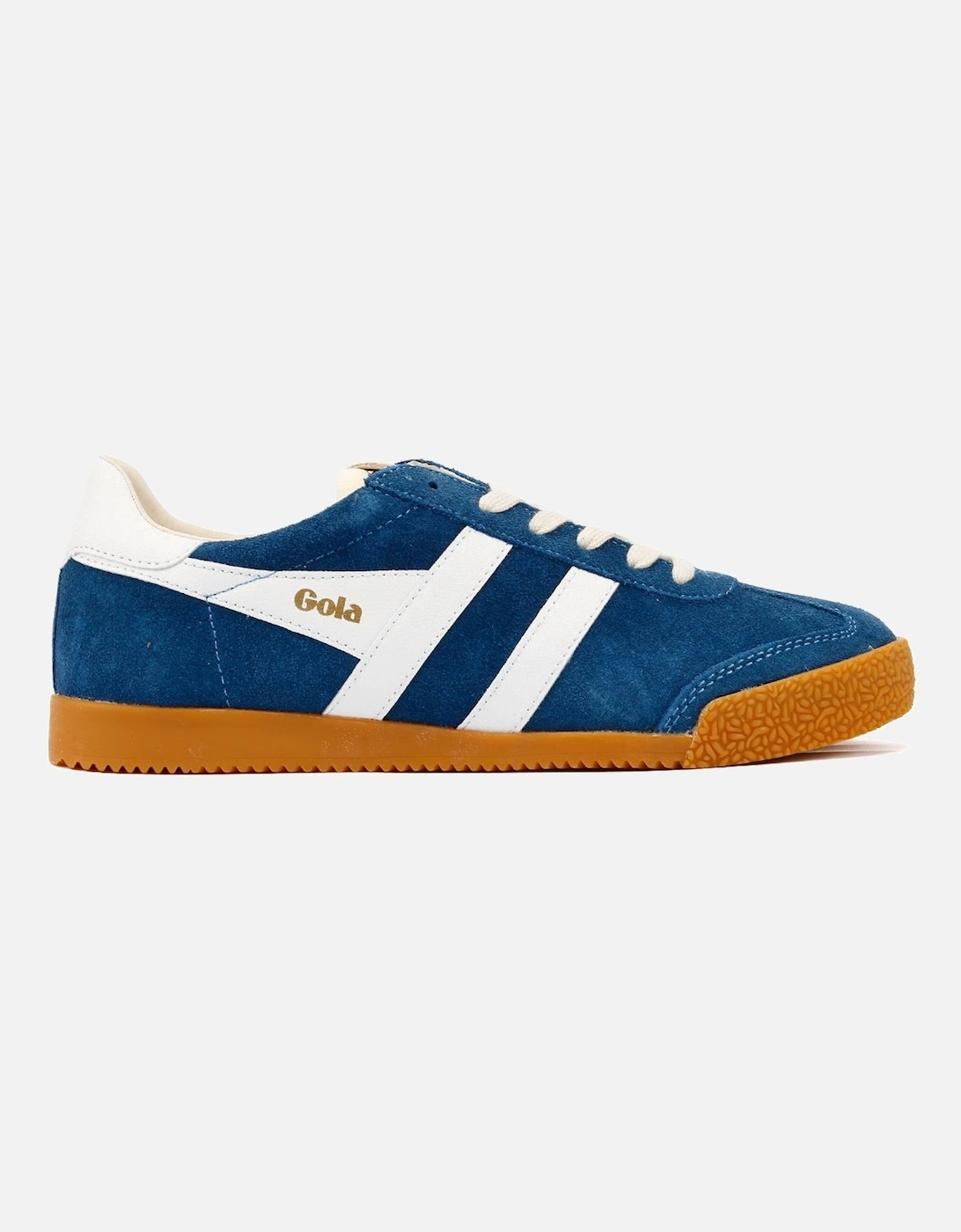 Elan Suede Women's Marine Blue/White Trainers