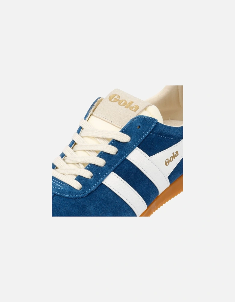 Elan Suede Women's Marine Blue/White Trainers