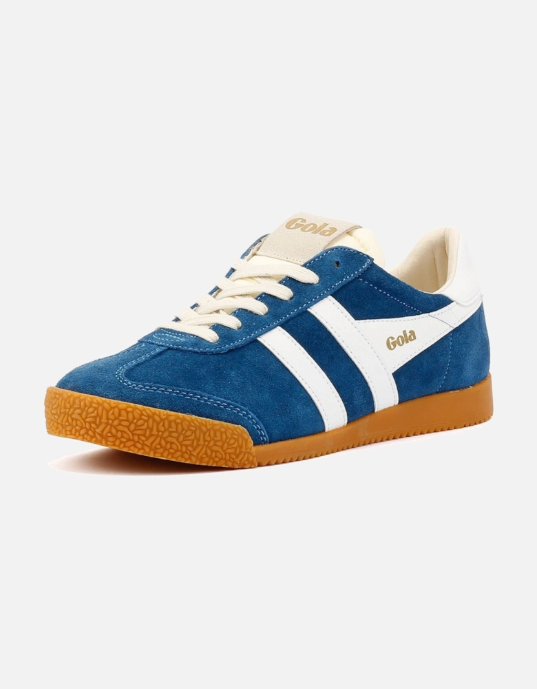 Elan Suede Women's Marine Blue/White Trainers