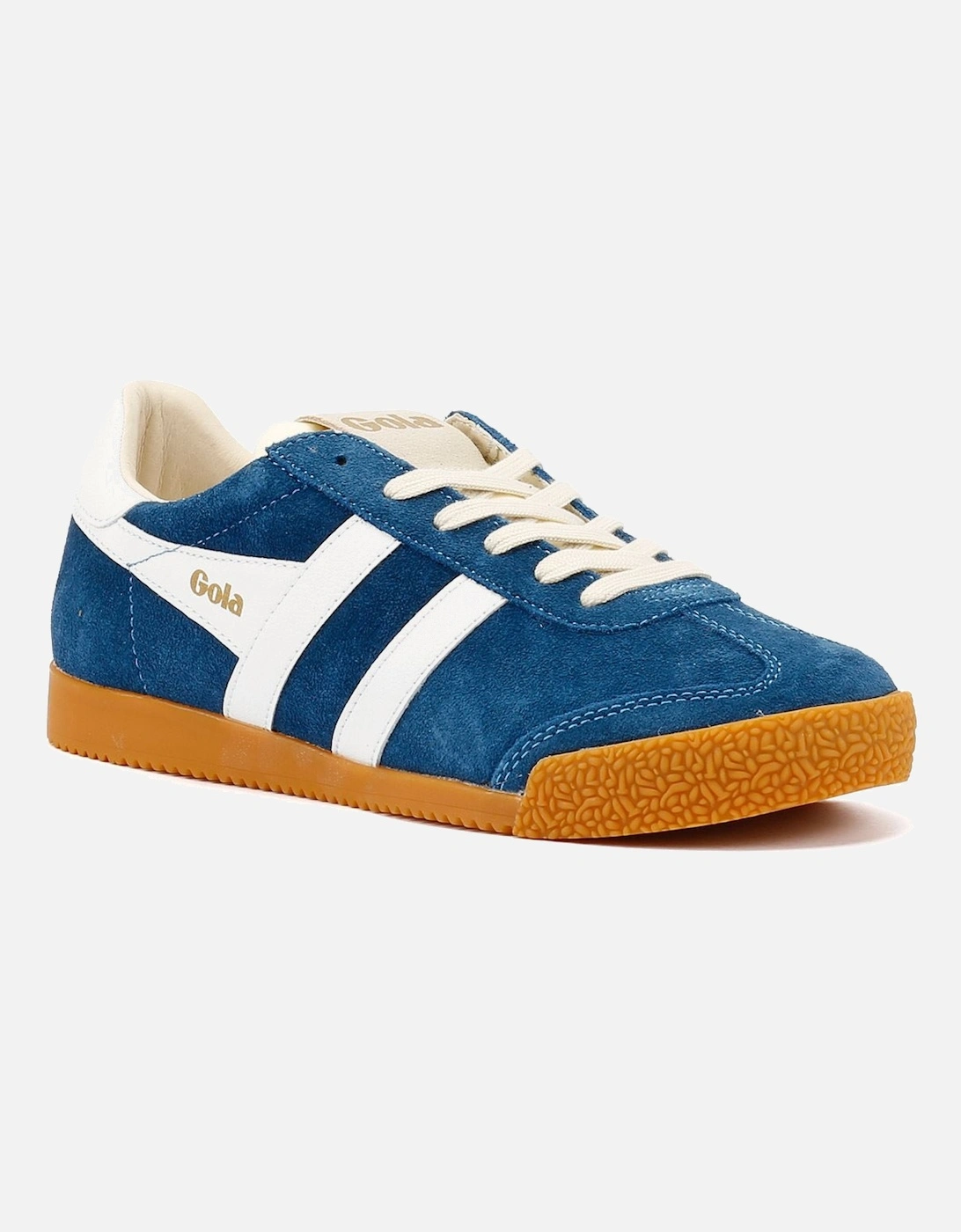 Elan Suede Women's Marine Blue/White Trainers