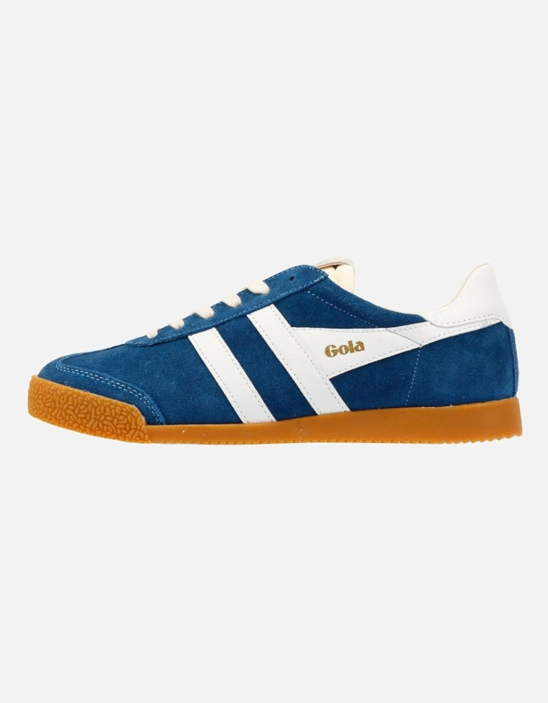 Elan Suede Women's Marine Blue/White Trainers