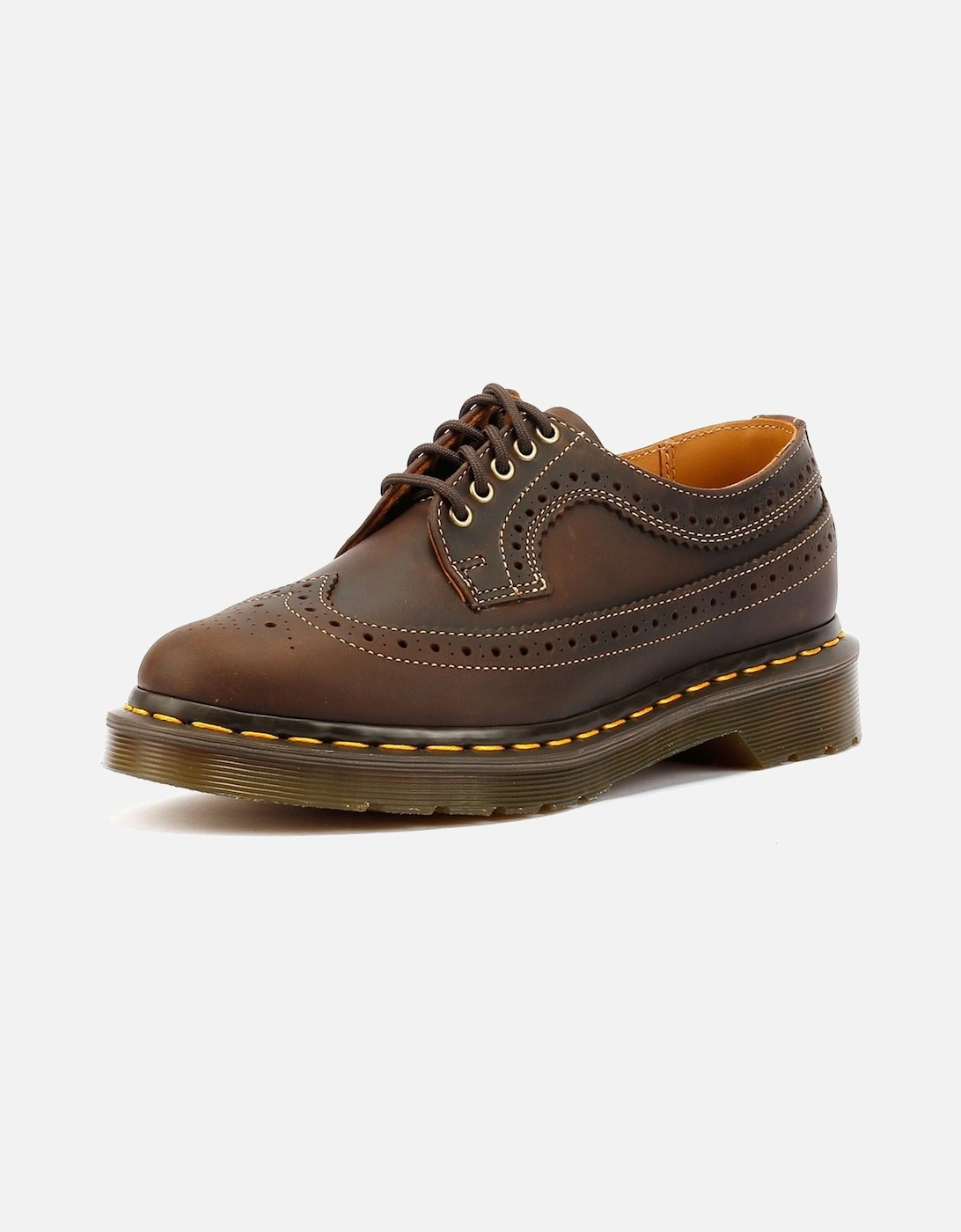 Dr. Martens 3989 Crazy Horse Leather Brown Lace-Up Shoes