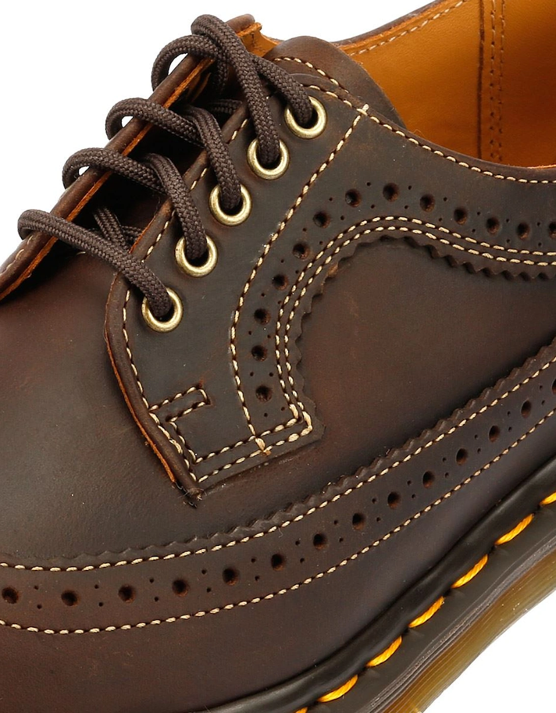 Dr. Martens 3989 Crazy Horse Leather Brown Lace-Up Shoes