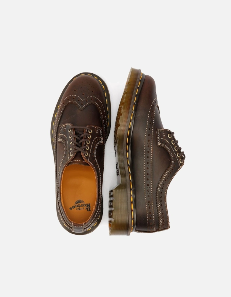 Dr. Martens 3989 Crazy Horse Leather Brown Lace-Up Shoes