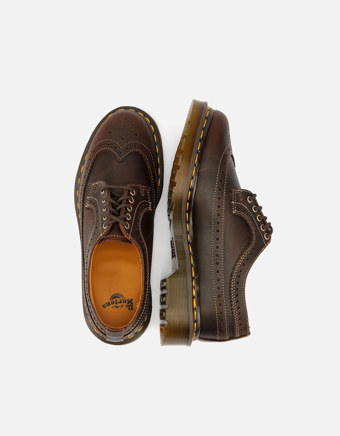 Dr. Martens 3989 Crazy Horse Leather Brown Lace-Up Shoes