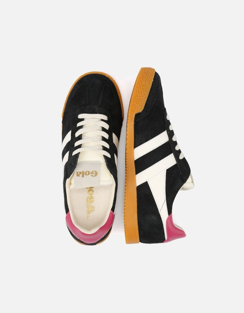 Elan Suede Women's Black/White Trainers