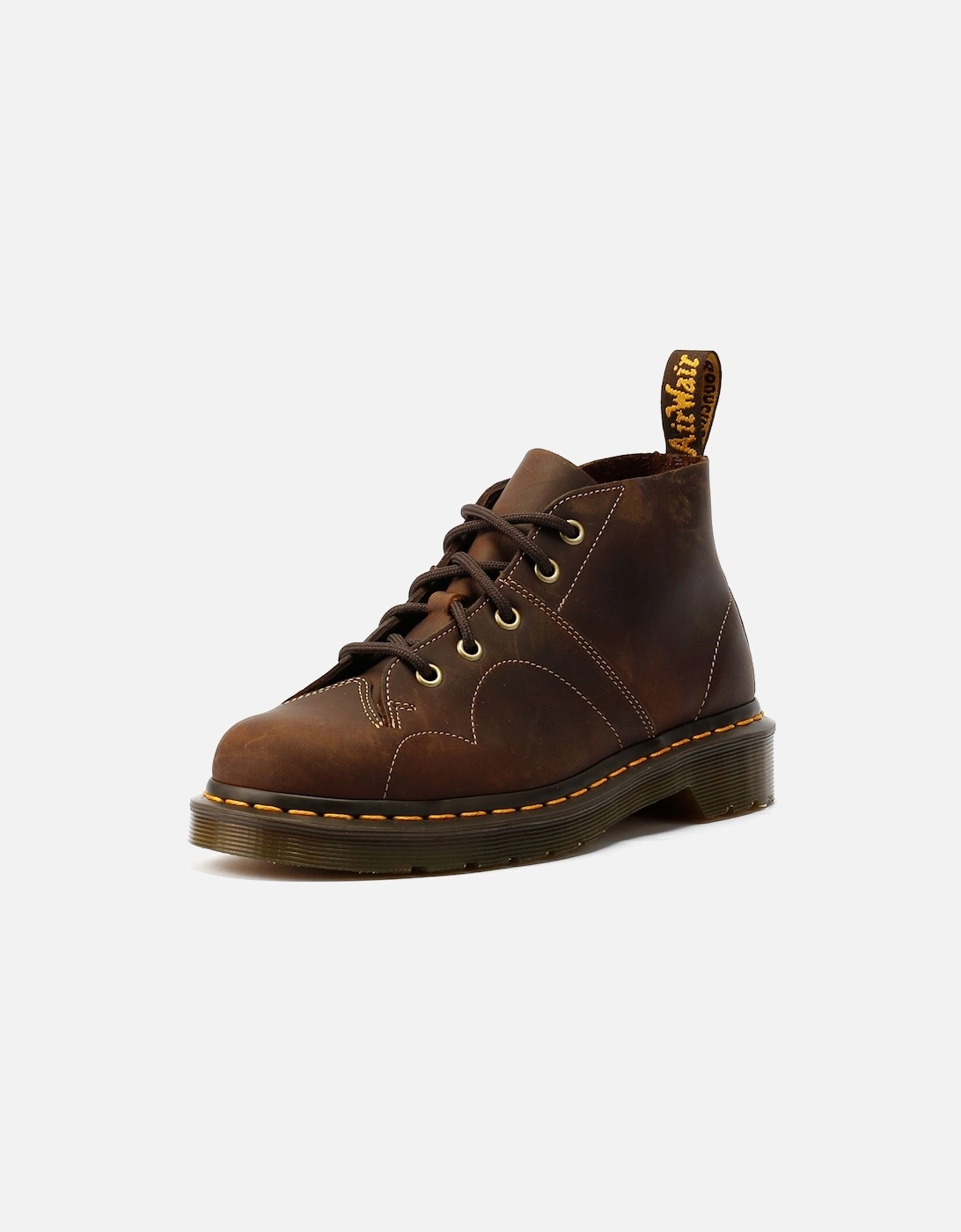 Dr. Martens Church Crazy Horse Leather Brown Boots