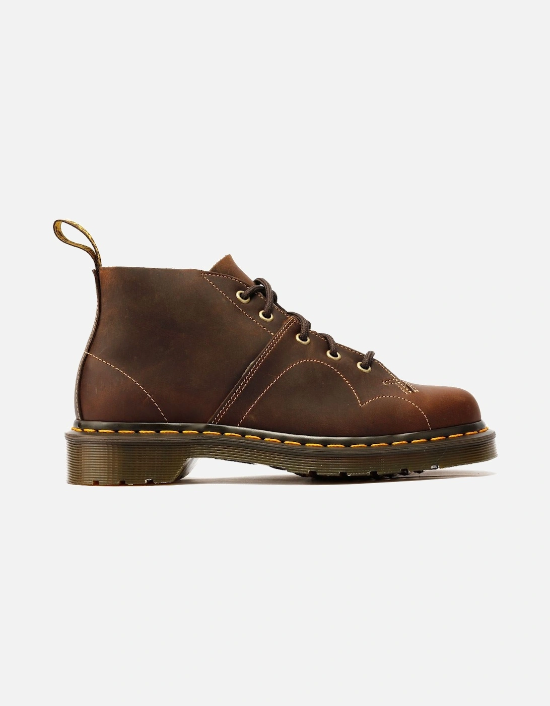 Dr. Martens Church Crazy Horse Leather Brown Boots