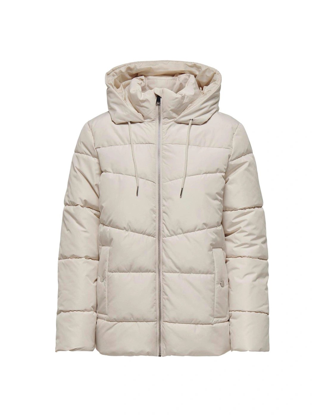 Short Padded Coat - Cream