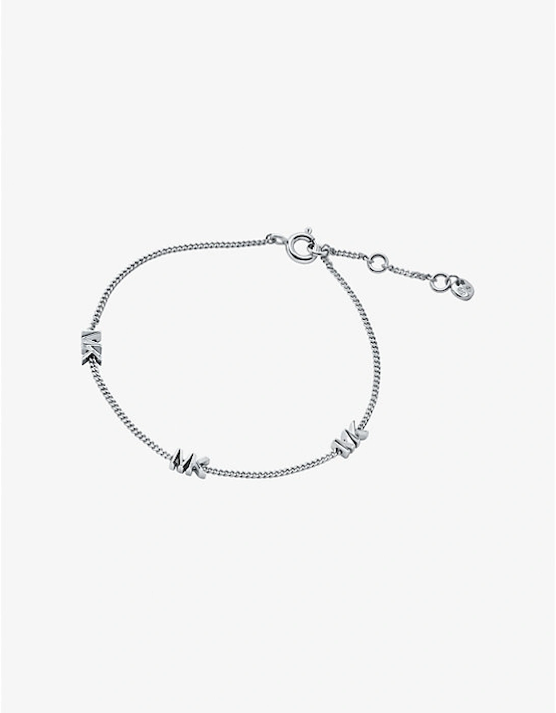 Precious Metal-Plated Sterling Silver Logo Bracelet, 2 of 1