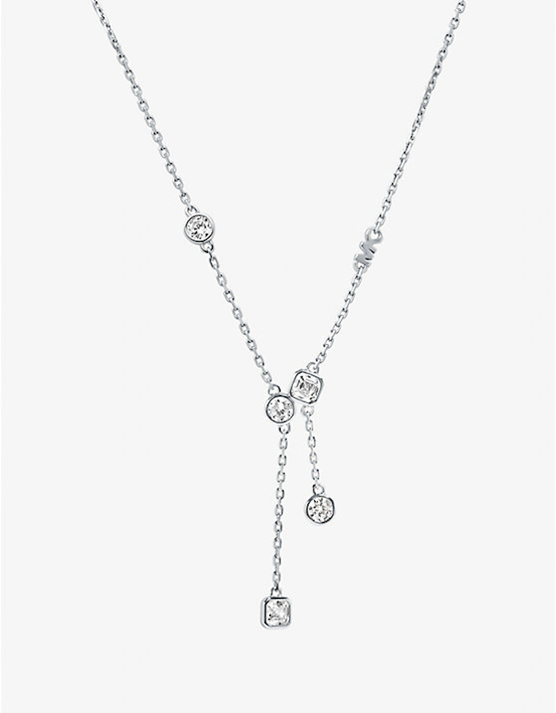 Precious Metal-Plated Sterling Silver Bezel Necklace, 2 of 1