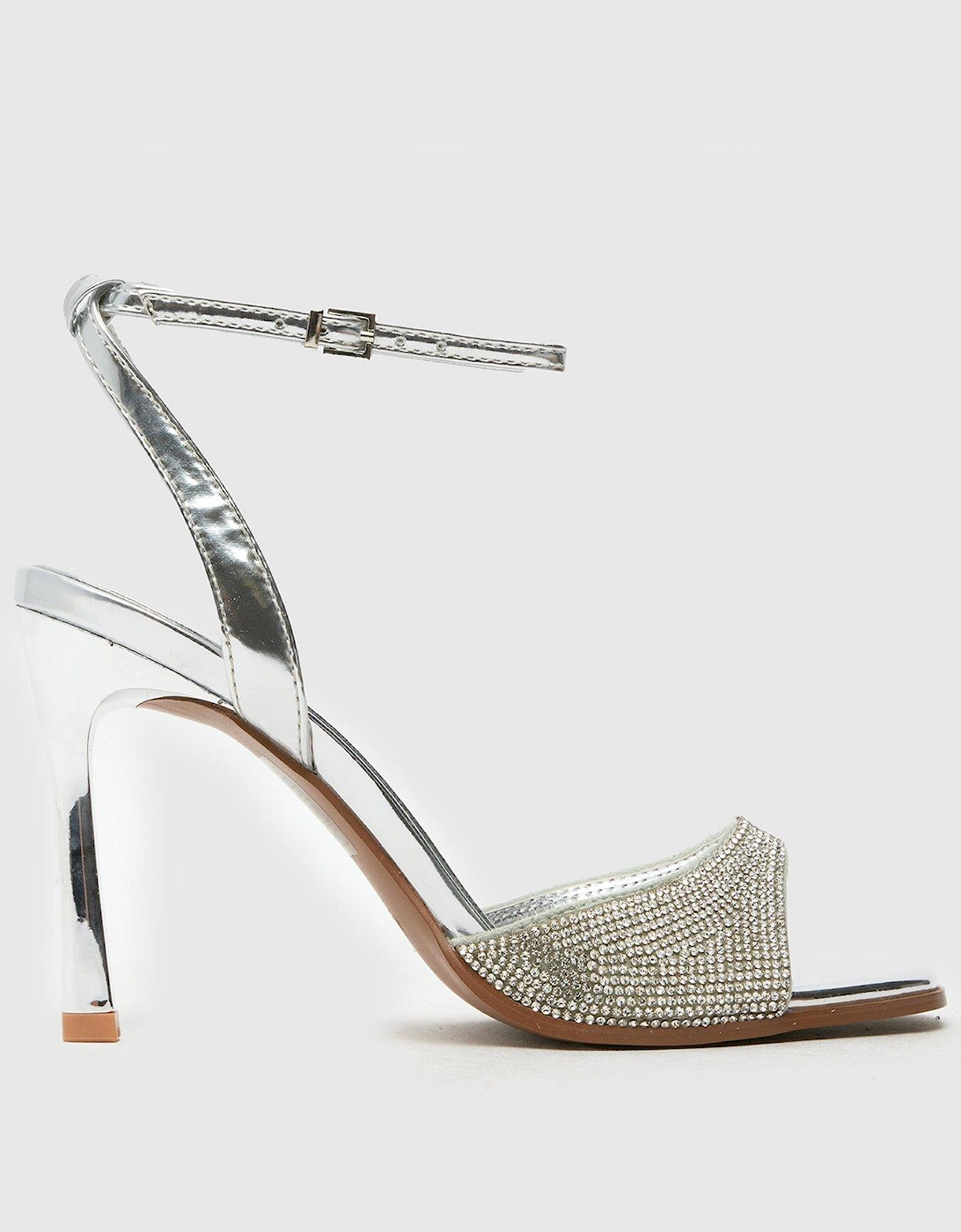 Sariah Embellished High Heels - Silver, 2 of 1