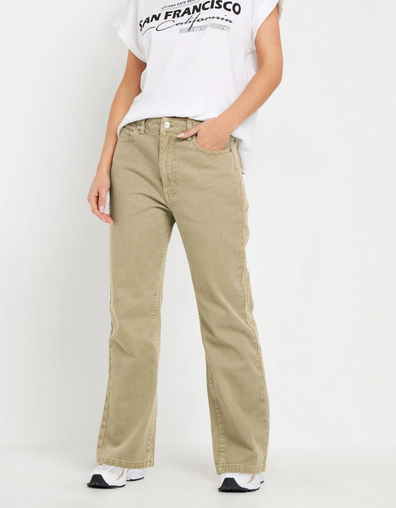 Petite Straight Leg Jean - Natural