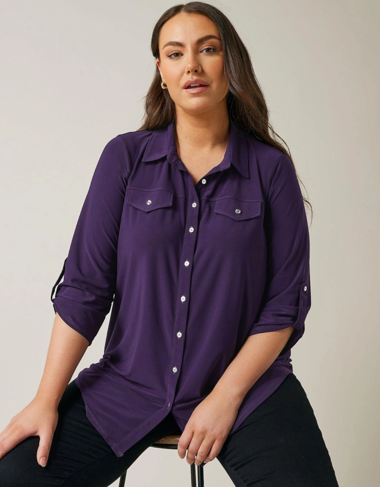 Utility Shirt - Purple