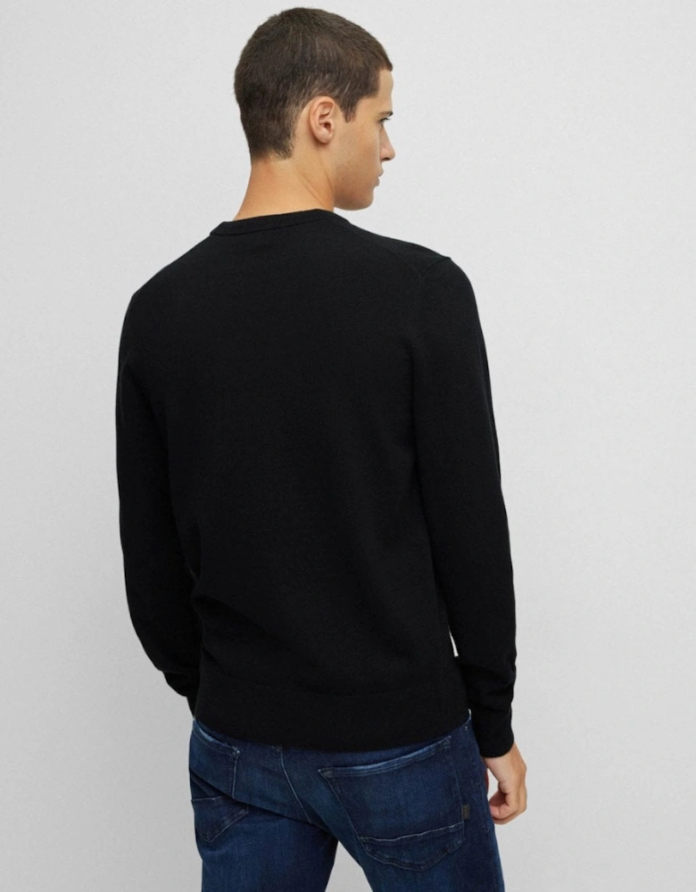BOSS Orange Kanovano Mens Cotton-Cashmere Crew Neck Sweater