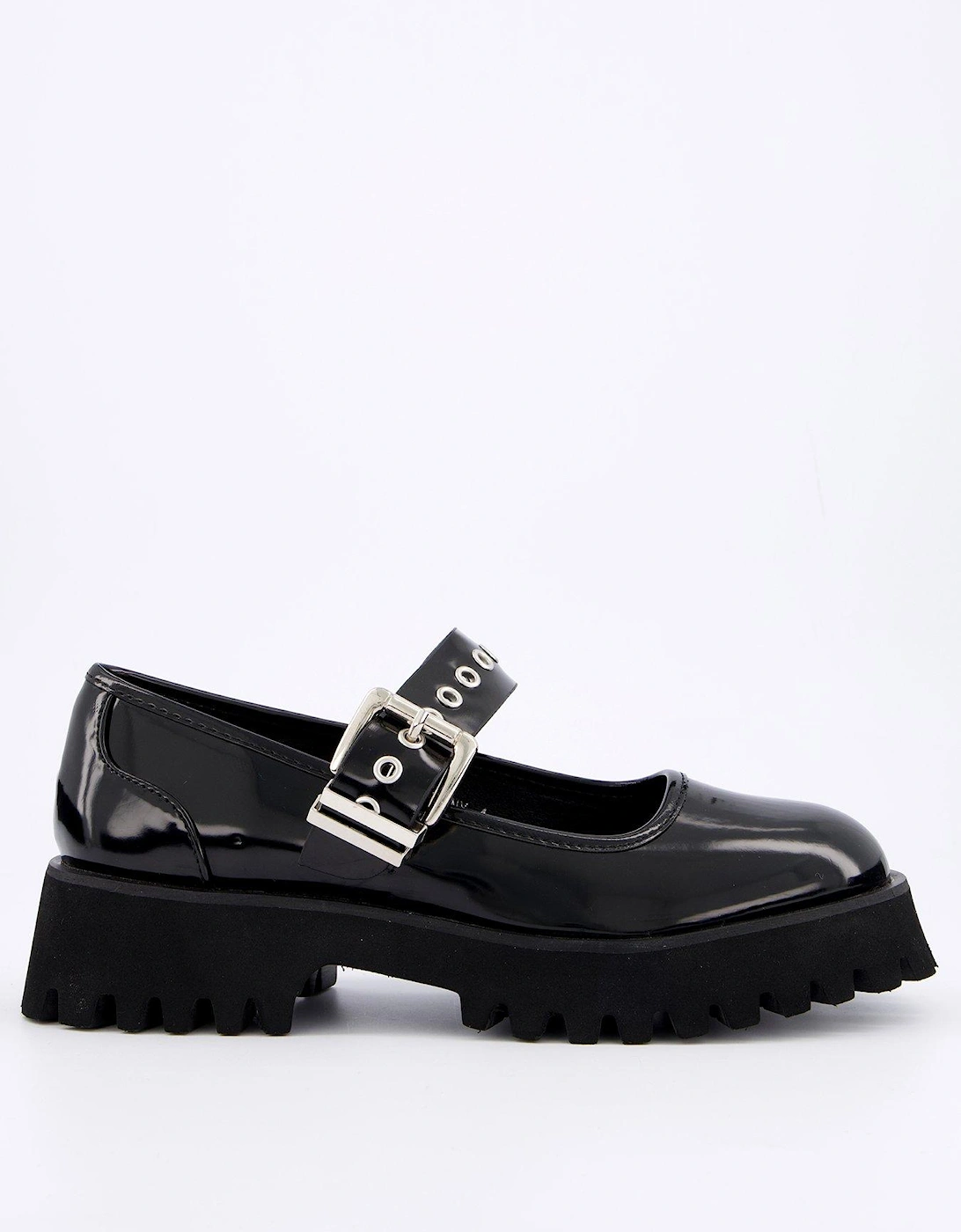 Ailany Chunky Mary Jane Flat Shoes - Black, 2 of 1