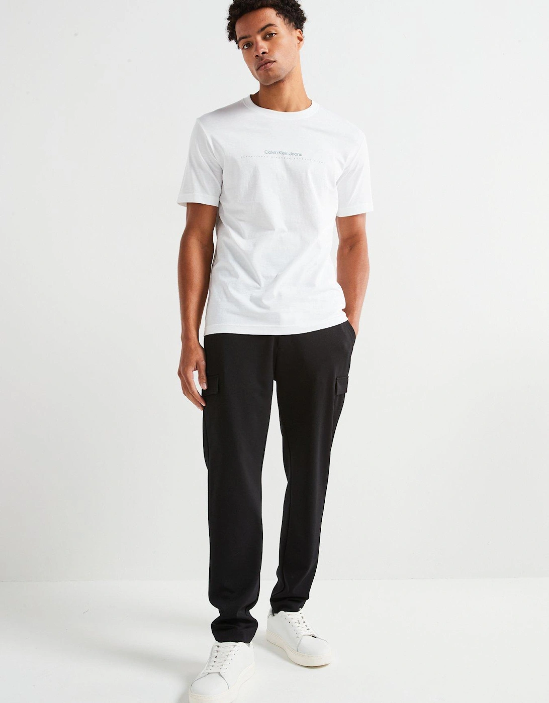 Linear Minimal Logo T-Shirt - White