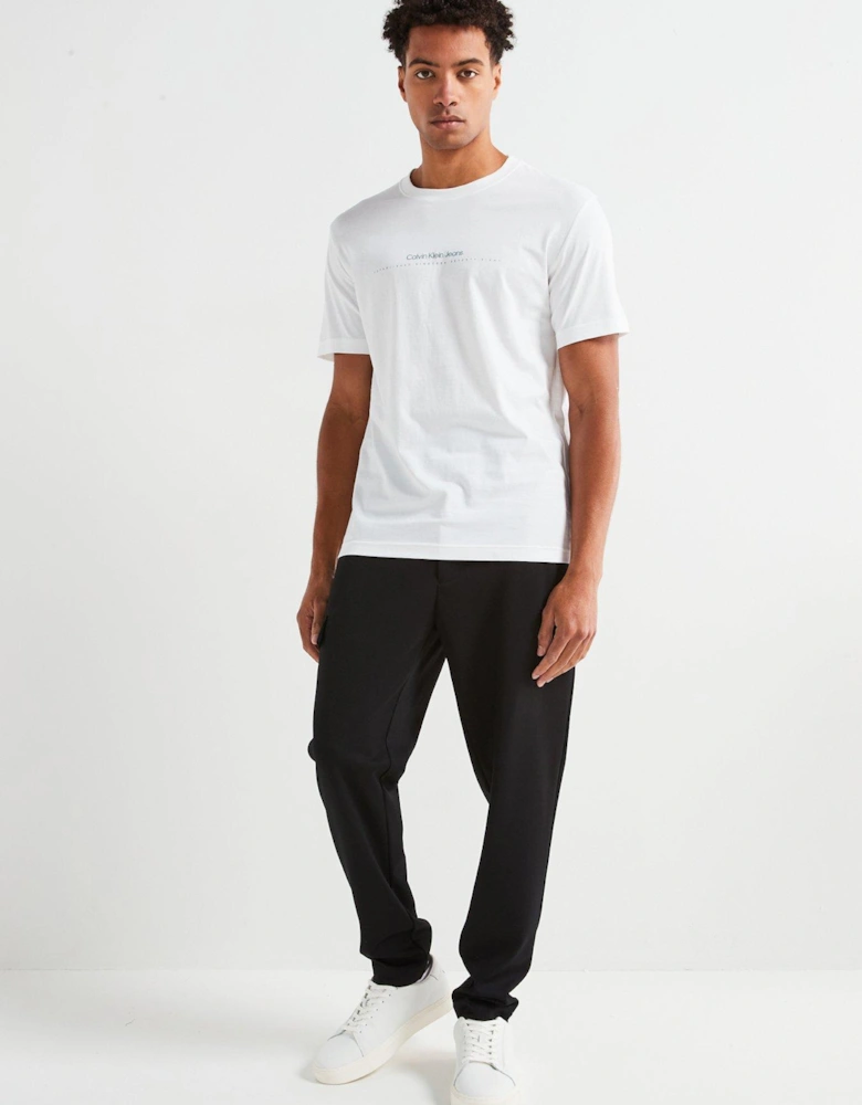 Linear Minimal Logo T-Shirt - White