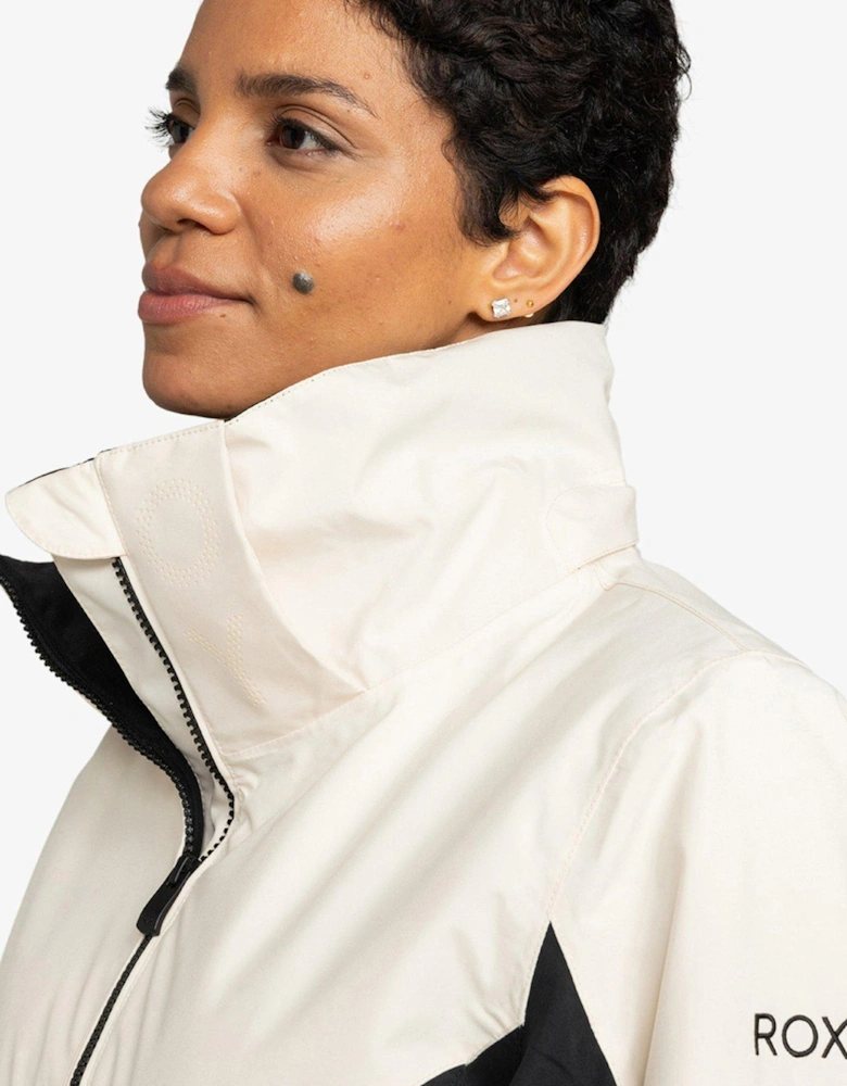 Women's Free Jet Colour Block Ski Jacket - Black/Cream