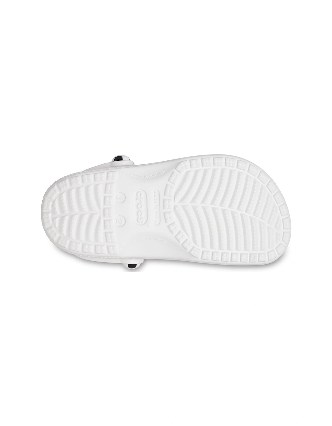 Kids Classic Soccer Ball Clog - White