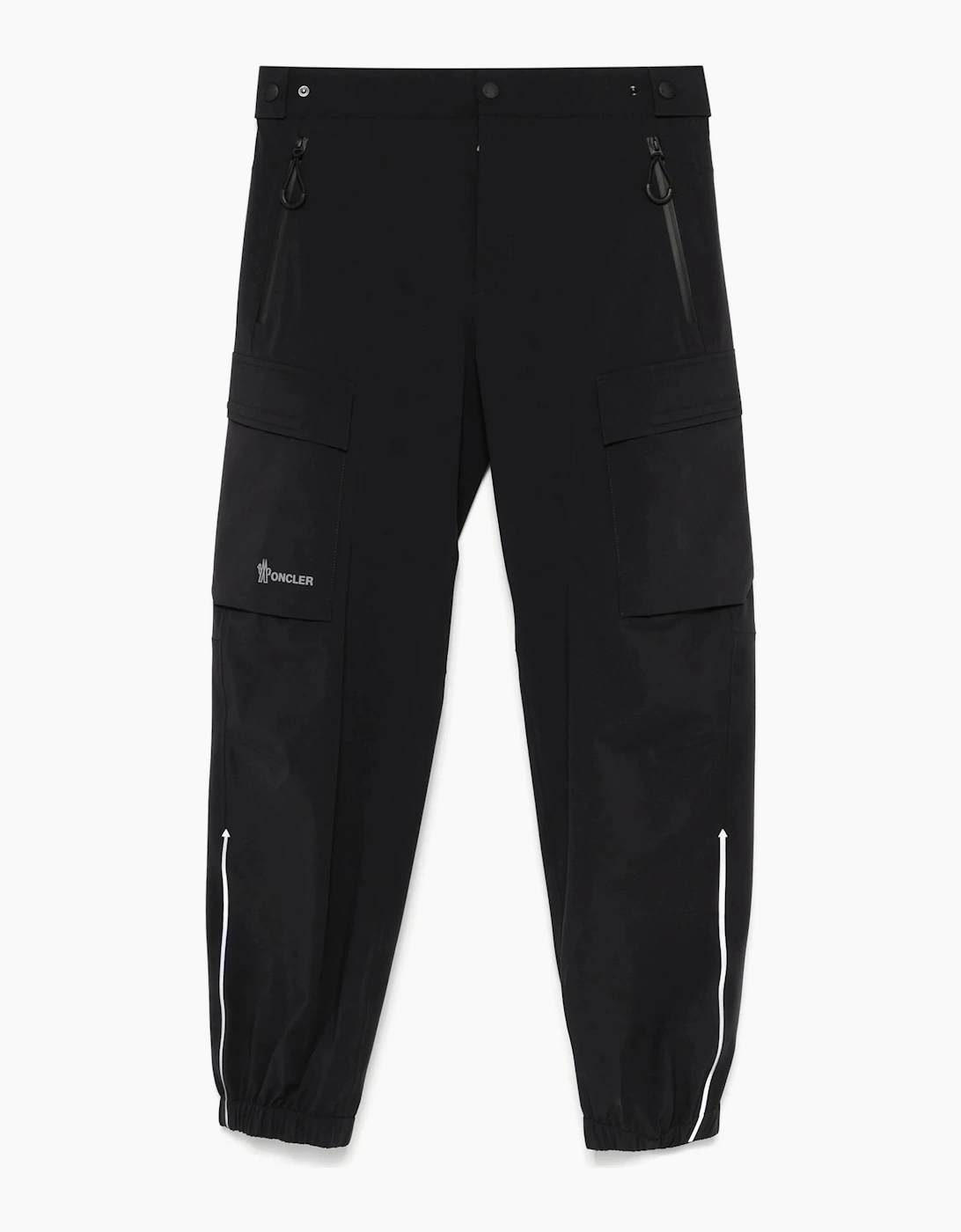 Moncler Men's Cuffed Trousers Black - Size: 33/32