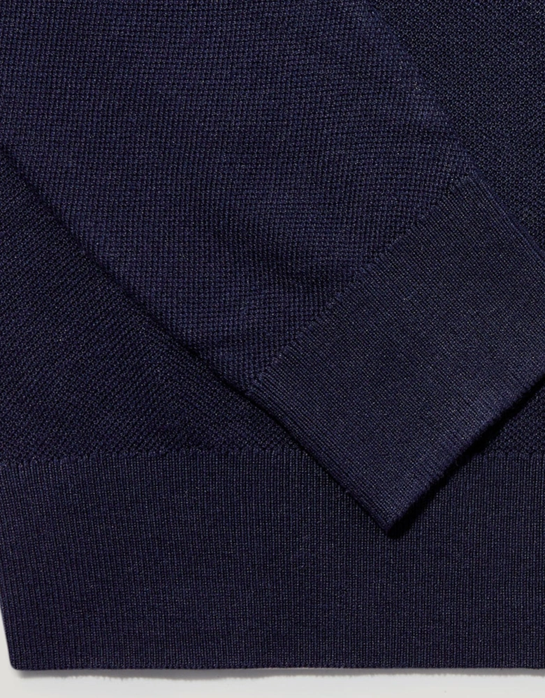 Drift Knitted Polo Navy