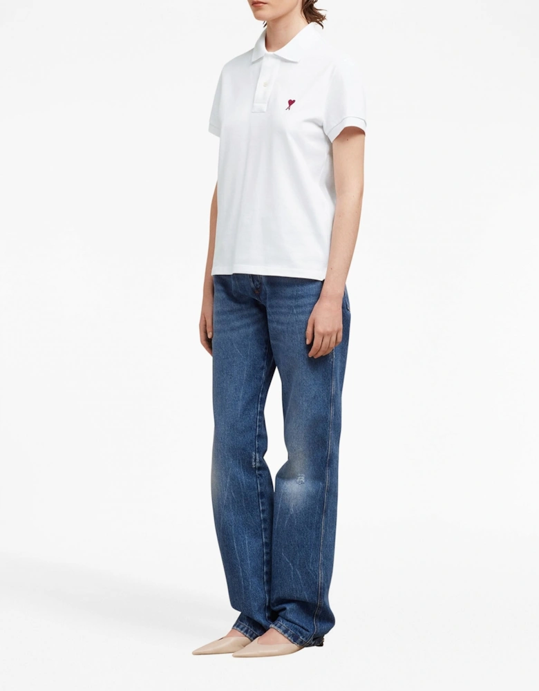 Ami De Coeur Polo Shirt White